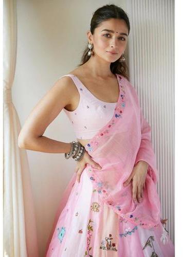 Georgette Printed Lehenga Choli, Size : S To XL