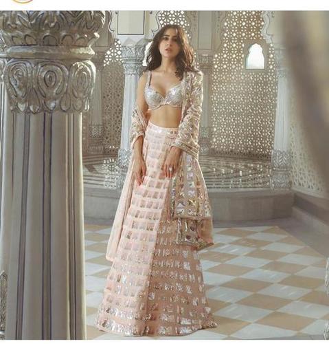 Silk Sequin Lehenga Choli, Technics : Machine Made