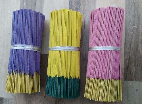 Coloured Raw Agarbatti, For Worship, Length : 8 Inch 9 Inch