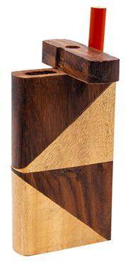 Rectangular Brown Wooden Dugout, For Cigarette Lightting, Feature : Durability, Glossy Finish, Good Quality