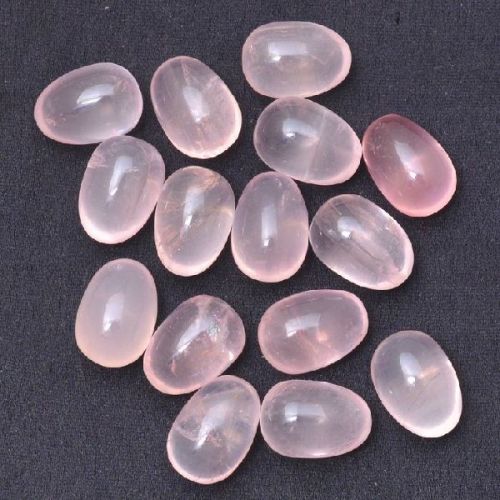 Polished Rose Quartz, For Jewellery Use, Color : Light-pink, Pink