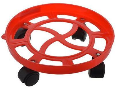Ambition PP Cylinder Trolley, Color : Red