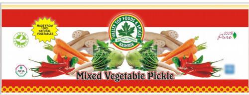 Valley Food Mixed Vegetable Pickle, Packaging Size : 1kg