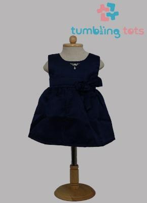 Plain 748 Satin Baby Frock, Occasion : Party Wear