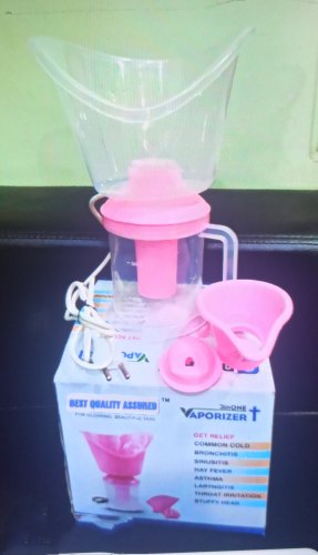 Electric Plastic Steam Vaporizer, For Personal Use, Salon, Color : White, Pink