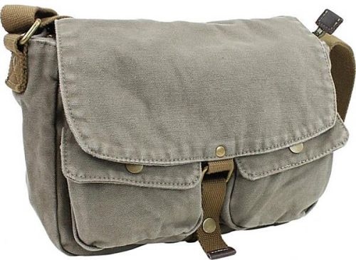Khaki Crossbody Sling Shoulder Messenger Bag, For Laptop, Travel, Feature : Trendy