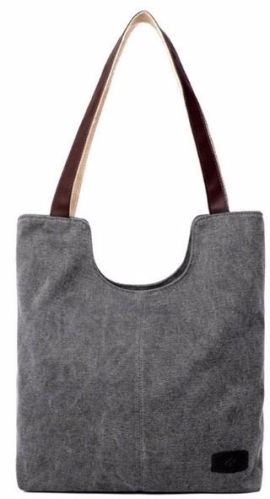 Vintage Canvas Shoulder Handle Tote Bag