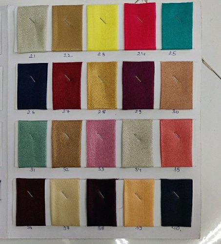 M.T. Raw Silk Fabric, Pattern : Plain