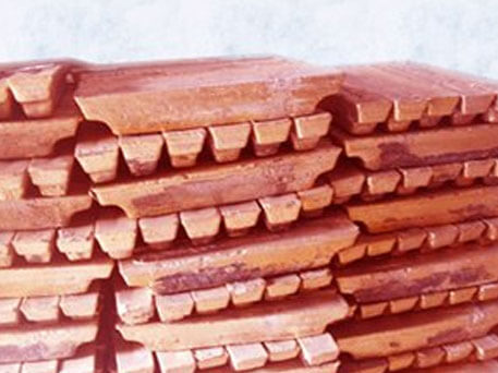 Rectengular Polished Copper Ingots, For Industrial, Size : Standard