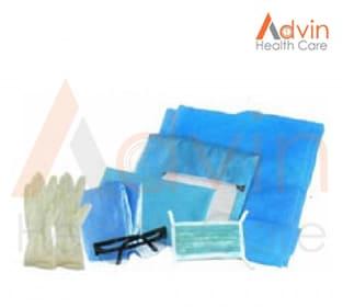 HIV Drapes Kit, For Hospital, Clinic, Color : Blue