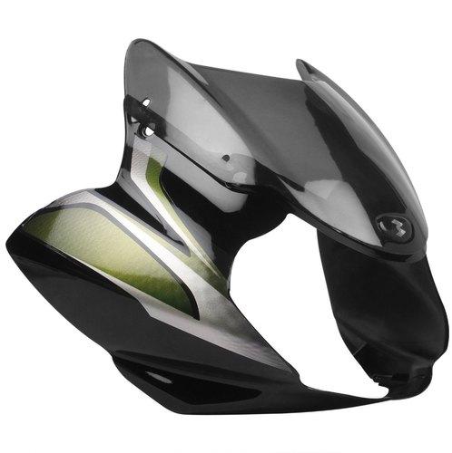 Hero Plastic Bajaj Headlight Visor, Color : Black