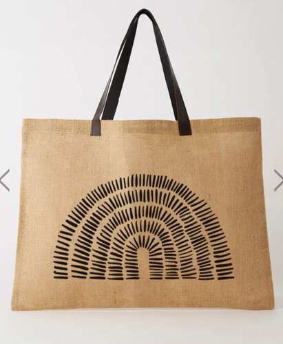 Printed Jute Beach Bags, Size : 20x12 Cm