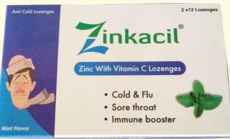 Mint Zinc Based Lozenges, Color : Green