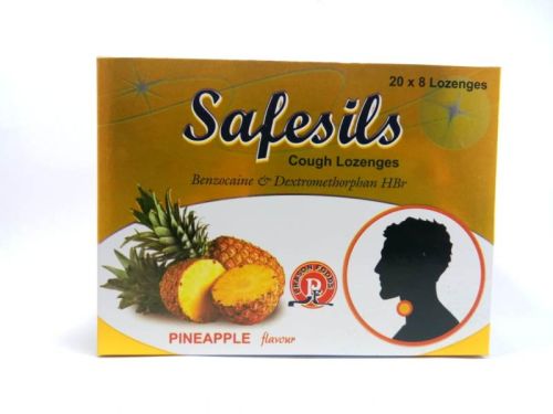 Pineapple Safesils Lozenges, Color : Yellow