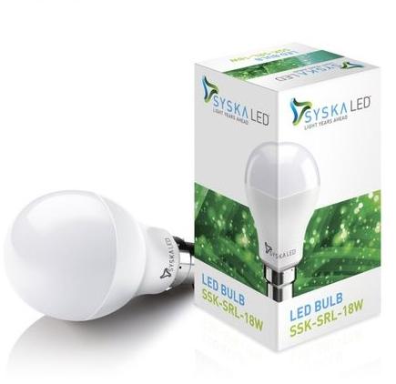 Ceramic Syska LED Bulb, Lighting Color : Cool Daylight