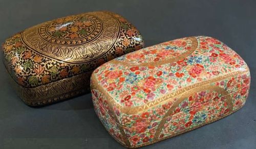 Printed Paper Mache Multipurpose Box, Technics : Handmade