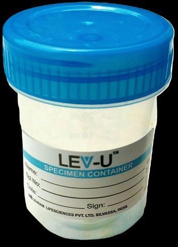 Polypropylene Boric Acid Specimen Container