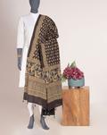 Booti Natural Dye Ajrak Hand Block Cotton Dupatta