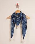 Floral Hand Block Modal Satin Scarf