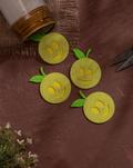 Cotton Lemon Felt Handmade Patch, Size : Width 50 MM