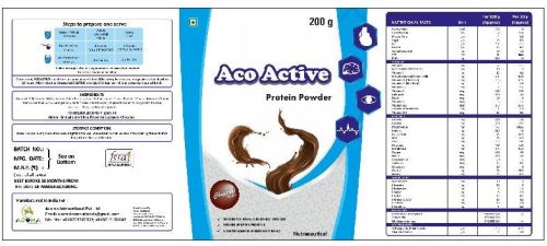 Aco Active Protein Powder, For Health Supplement, Packaging Type : Plastic Pouch