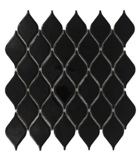 Eye Glossy Black Mosaic Tiles, Packaging Type : Carton Box