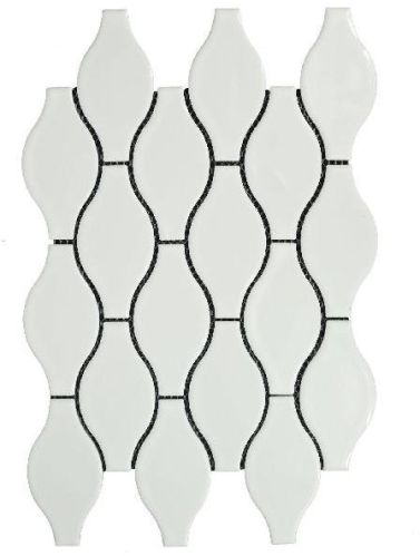 Lantern Glossy White Mosaic Tiles, Packaging Type : Carton Box
