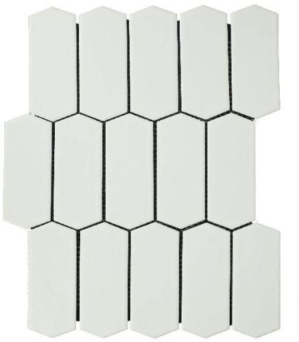 Pickets Matt White Mosaic Tiles, Packaging Type : Carton Box