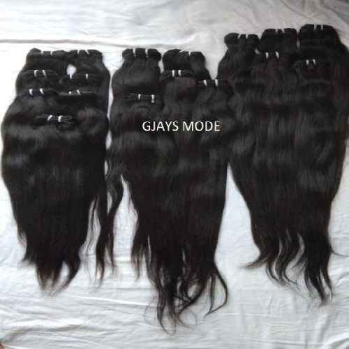 GJAYS MODE UNPROCEESED STRAIGHT HAIR EXTENSION, For Parlour, Personal, Style : Curly, Wavy