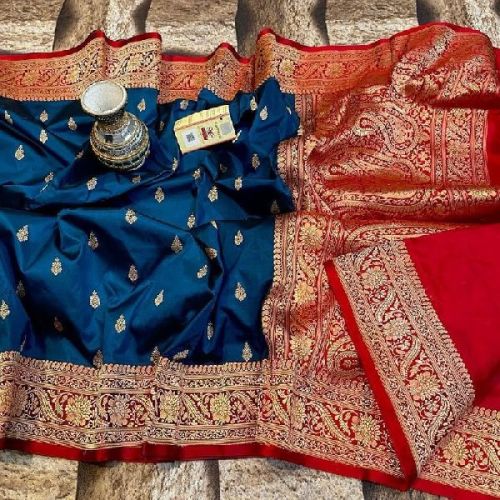 Unstitched Kanjivaram Silk Saree, For Easy Wash, Dry Cleaning, Anti-Wrinkle, Pattern : Printed