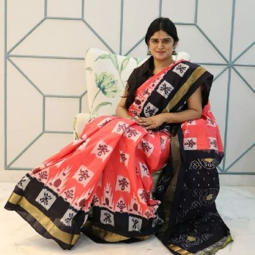 Printed Pure Ikkat Pattu Saree, Feature : Anti-Wrinkle, Comfortable, Dry Cleaning, Easily Washable