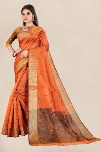 Unstitched Suprime Silk Saree, For Easy Wash, Dry Cleaning, Anti-Wrinkle, Shrink-Resistant, Technics : Machine Made