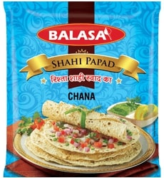 Balasa Chana Papad, Taste : Salty