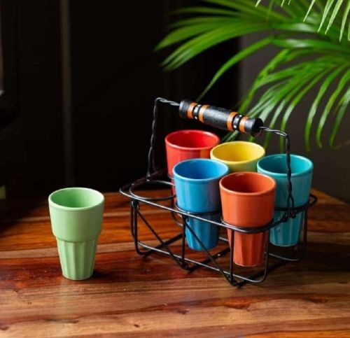 Ceramic Tea Glass, For Drinking Use, Size : 15-20mm, 20-25mm