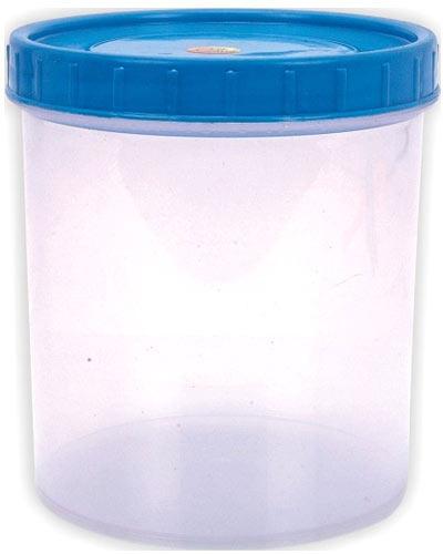 Circular Plastic Container, Color : Transparent