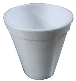 Plain Thermocol Glass, Color : White