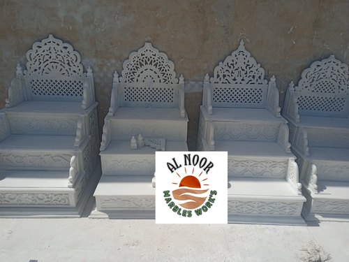 White Marble Mimbar Mehraab, Design : Handmade