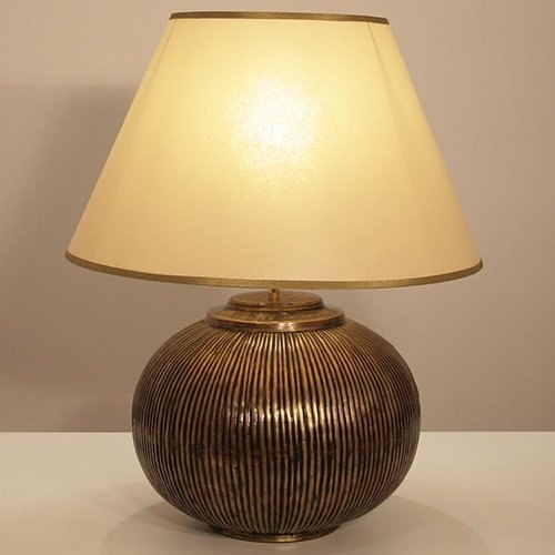 LED Brass Table Lamps, Color : Brown