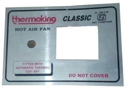 Rectangle Aluminum Room Heater Aluminium Plate