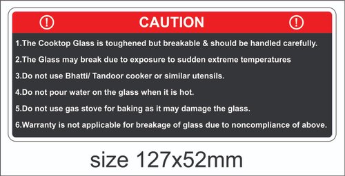 Warning Sticker, Color : Customized