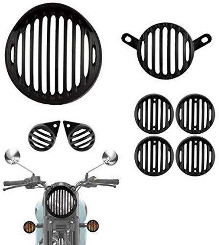 Generic (unbranded) Combo Of Indicator, Eyes, Tail and Head Light Grill For Royal Enfield Set Of 8