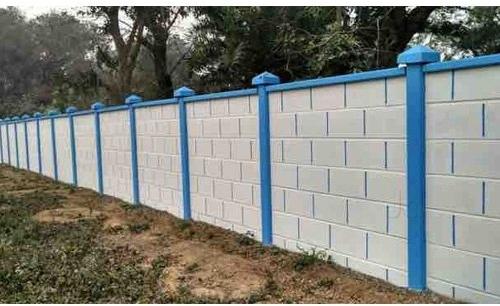 Panel Build Cement Residential Compound Wall, For Boundaries, Construction, Feature : Accurate Dimension