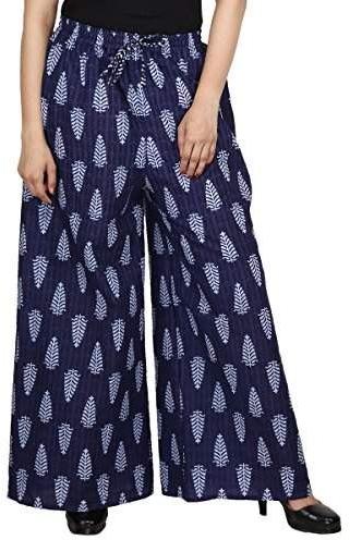 Printed Ladies Palazzo Pants, Technics : Machine Made