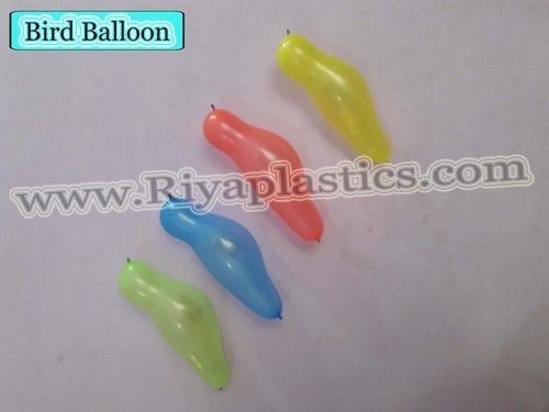 Rubber Bird Shape Balloon, Color : Yellow, Blue, Red, Green, Orange