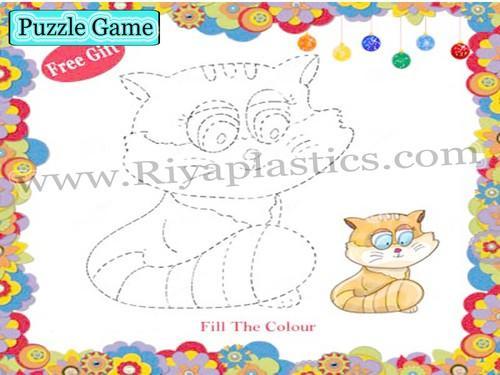 Riya Plastics Paper Puzzle Game, Color : Multicolor