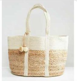 White Cotton Braided Bag, For Office, Size : Multisizes