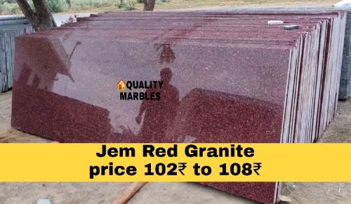 Polished Jem Red Granite, For Flooring, Kitchen Countertops, Staircases, Steps, Treads, Size : 9×3
