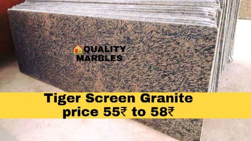 Square Polished Tiger Screen Granite, For Home, Hotel, Office, Restaurent, Size : 9×3