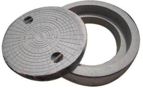 Cement Round Manhole Cover, For Construction, Size : Standard