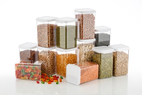 Packing Lunch Plastic Cereal Container Set, Shape : Rectangular, Round, Square